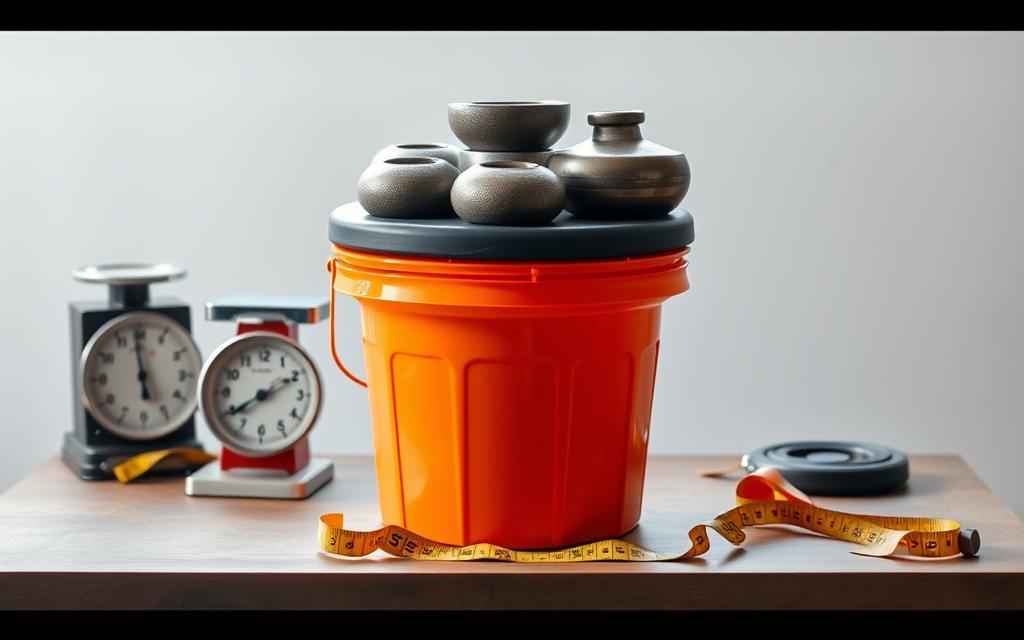 how much weight can bucket stool hold​